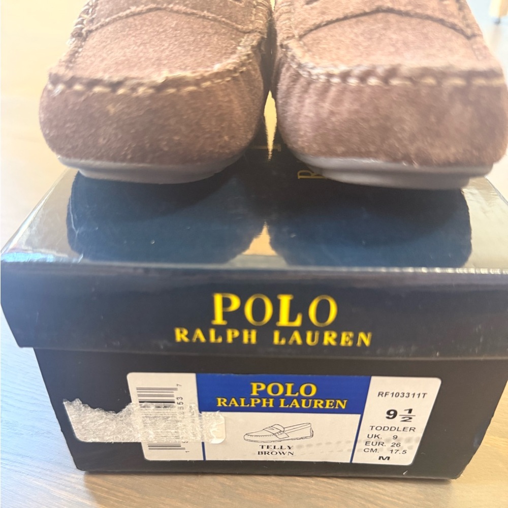 Ralph Lauren Polo Brown Toddler Shoes - Picture 4 of 6